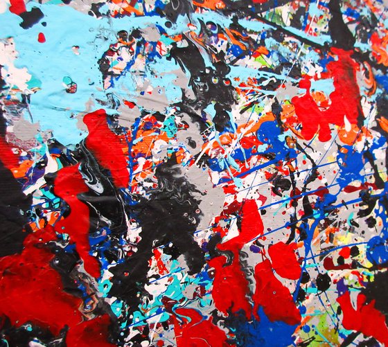 CONVERGENCE 5, J. POLLOCK MODE, framed