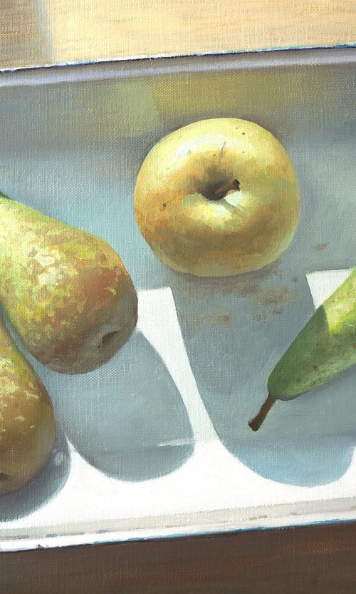 Still life with pears by Sergej Sologub