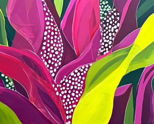 Tropical Leaves Dance #10 by V+V Kniazievi