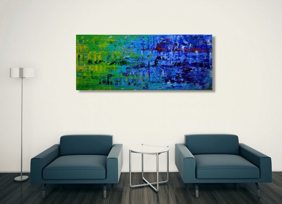 Color Rush III (120 x 50 cm) (48 x 20 inches)