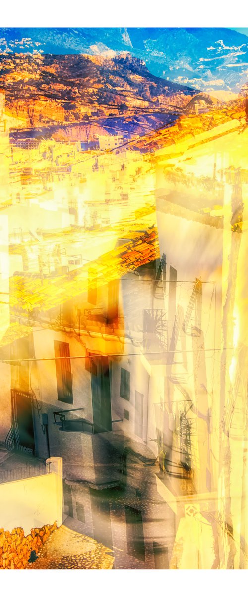 Spanish Streets 12. Abstract Multiple Exposure photography of Traditional Spanish Streets. Limited Edition Print #1/10 by Graham Briggs