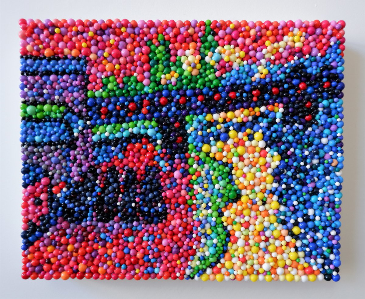 Impressionistic Landscape Sculpture By Van Lanigh, 12 X 9", Charing Cross Bridge, London, Original Artwork