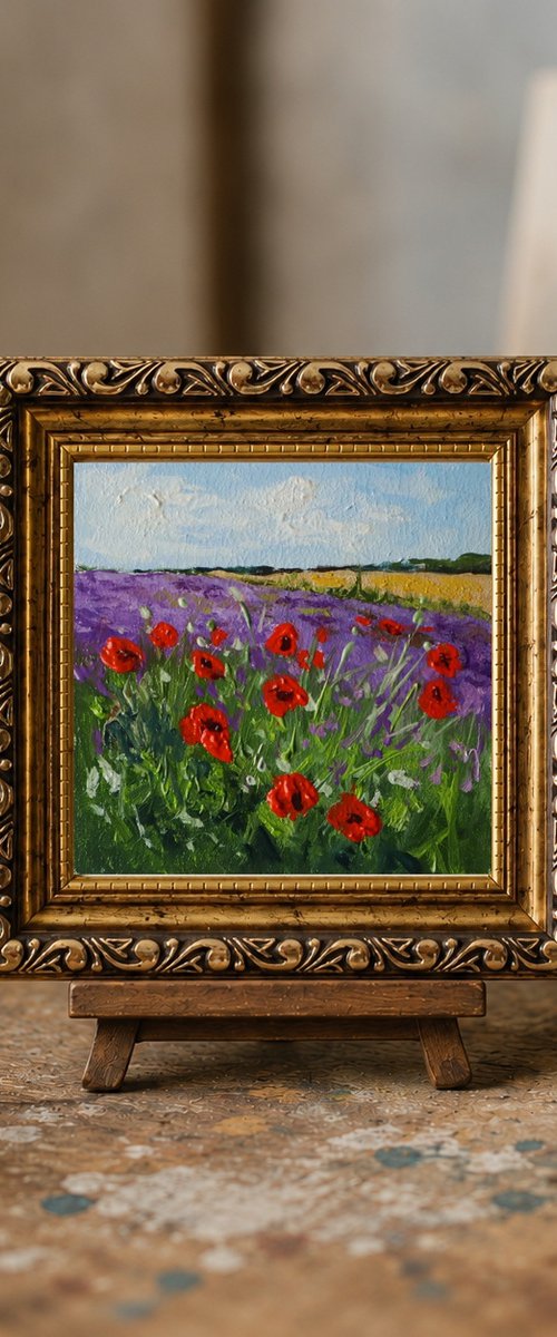 Red Poppies in a Wildflower Meadow by Natalia Shaykina