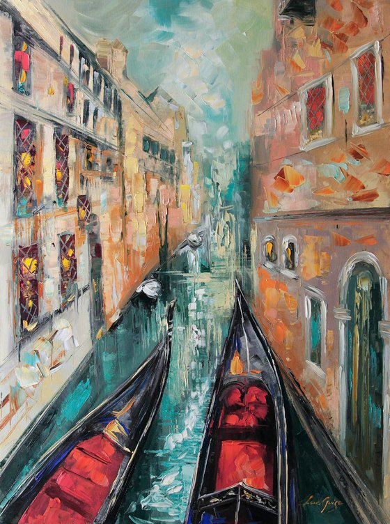 Living Memories Oil Landscape Venice Painting