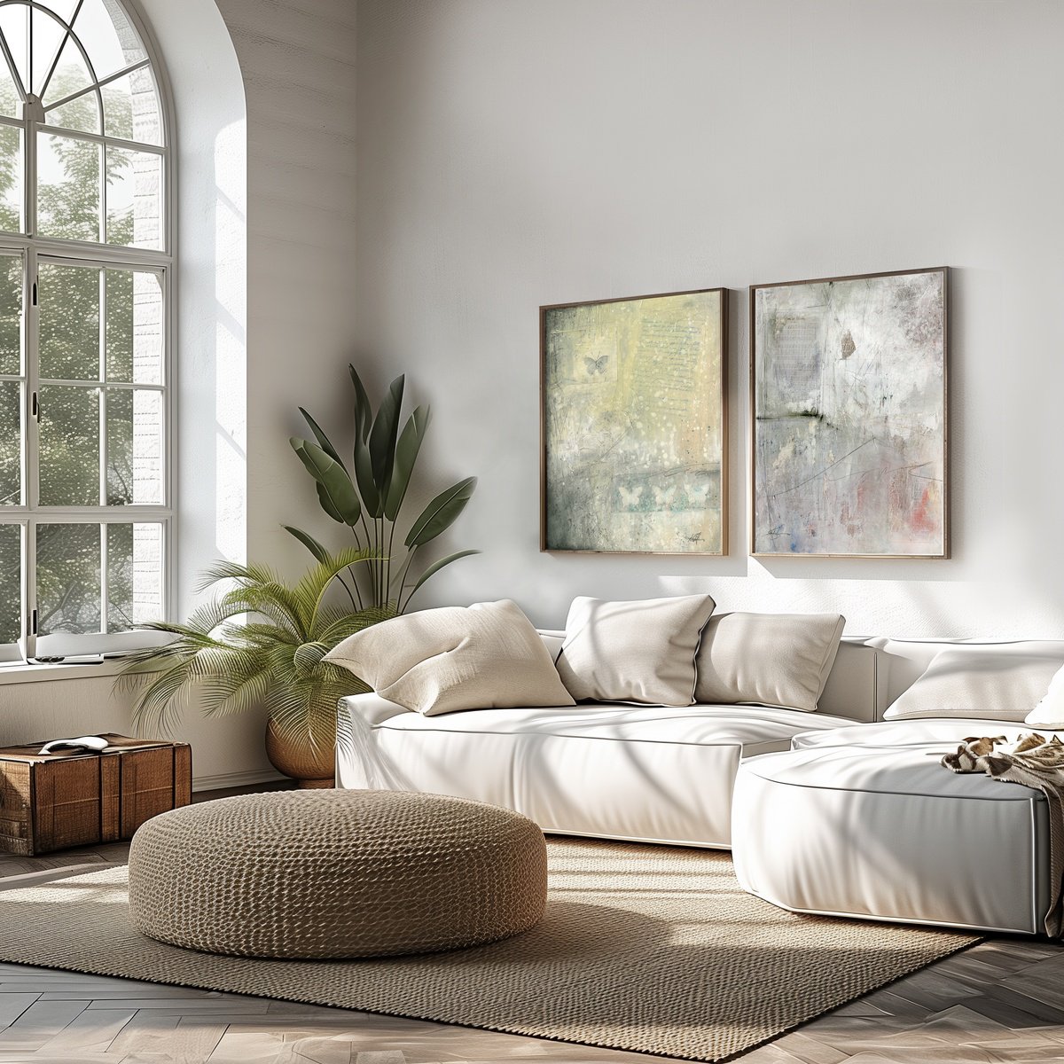 Abstract Painting By Kathy Morton Stanion, 32 X 20", Only A Memory Set, Original Artwork