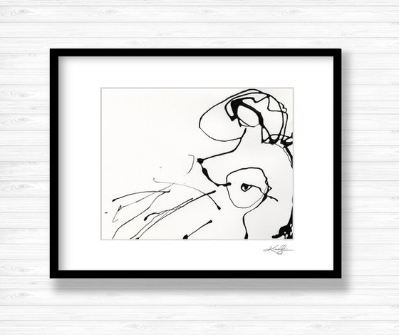 Doodle Nude 31 - Minimalistic Abstract Nude Art by Kathy Morton Stanion