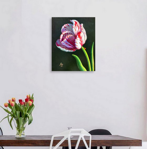 Tulip and ladybug