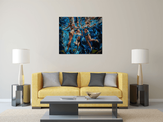 Under the water's shine