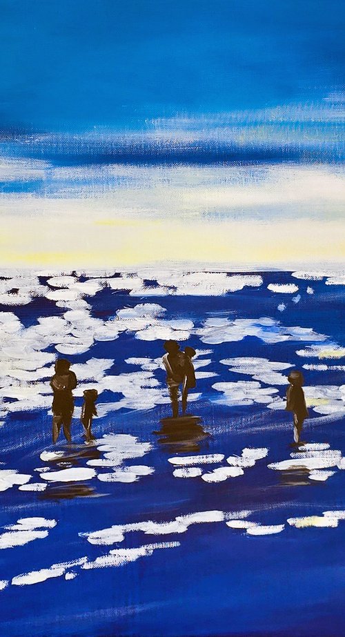 Blue Sea Silhouettes by Tetiana Surshko