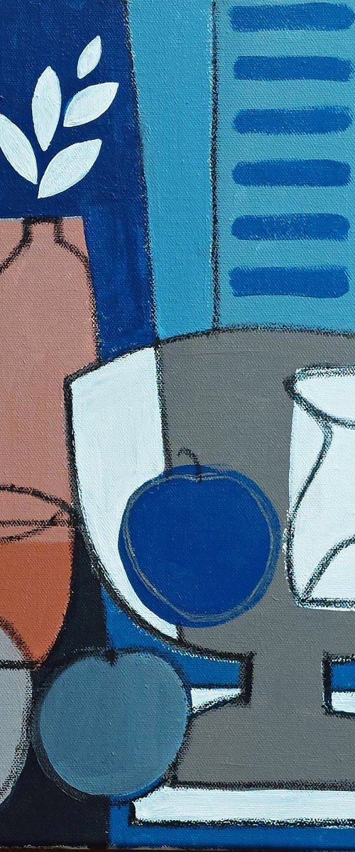 Still Life with a White Jug VII by Jan Rippingham