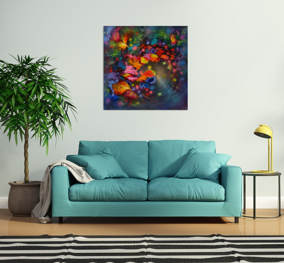 "Evening Flower Dance" Large Painting