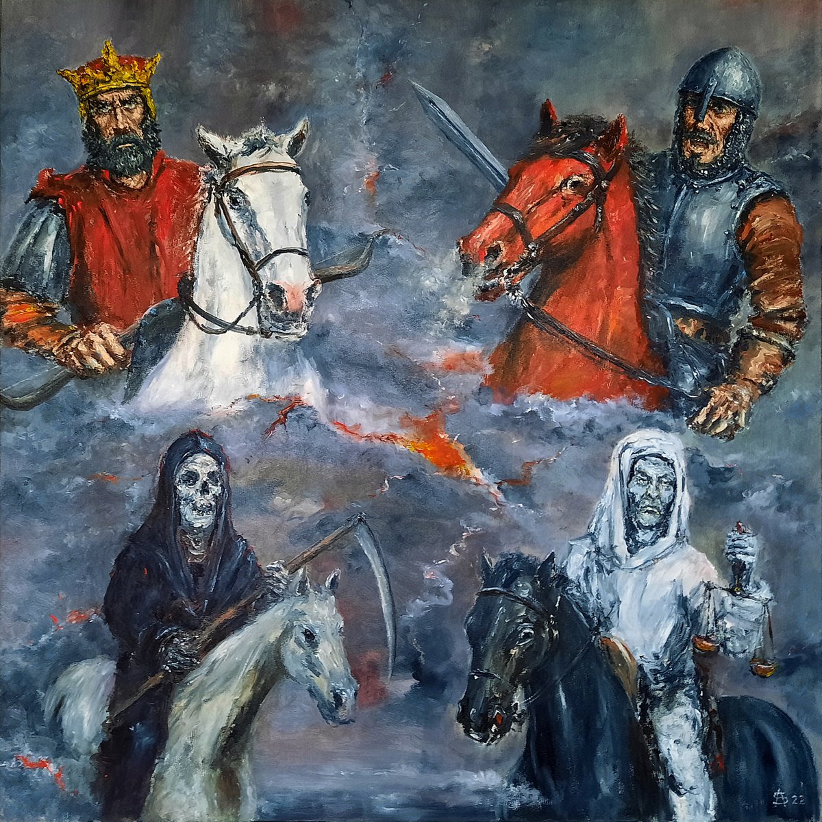 Four horsemen of the apocalypse by Arturas Slapsys