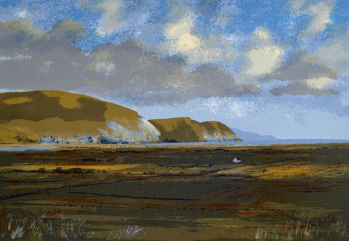 Sunlight at Minaun Cliffs, Achill by Aidan Flanagan Irish Landscapes
