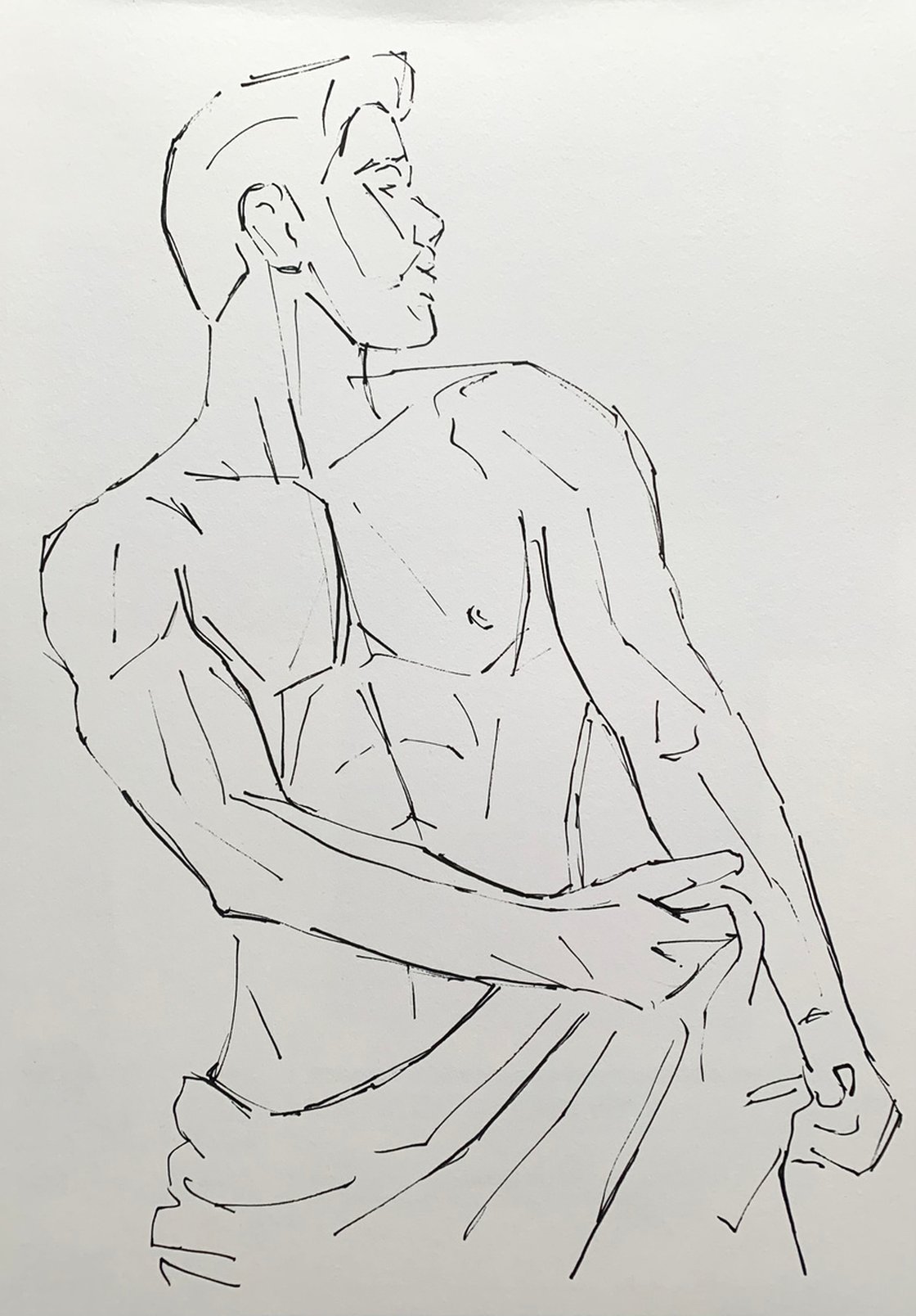 Man naked drawing nude male gay sketch Drawing by Emmanouil Nanouris |  Artfinder