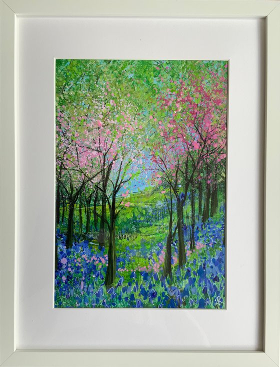 Bluebell and Blossom Landscape