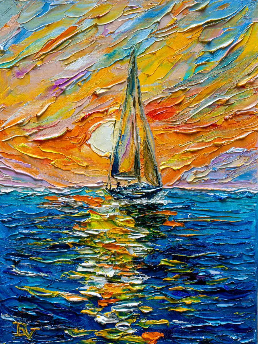 Impressionistic Landscape Oil Painting By Vladyslav Durniev, 12 X 16", In The Wake Of A Dream, Original Artwork