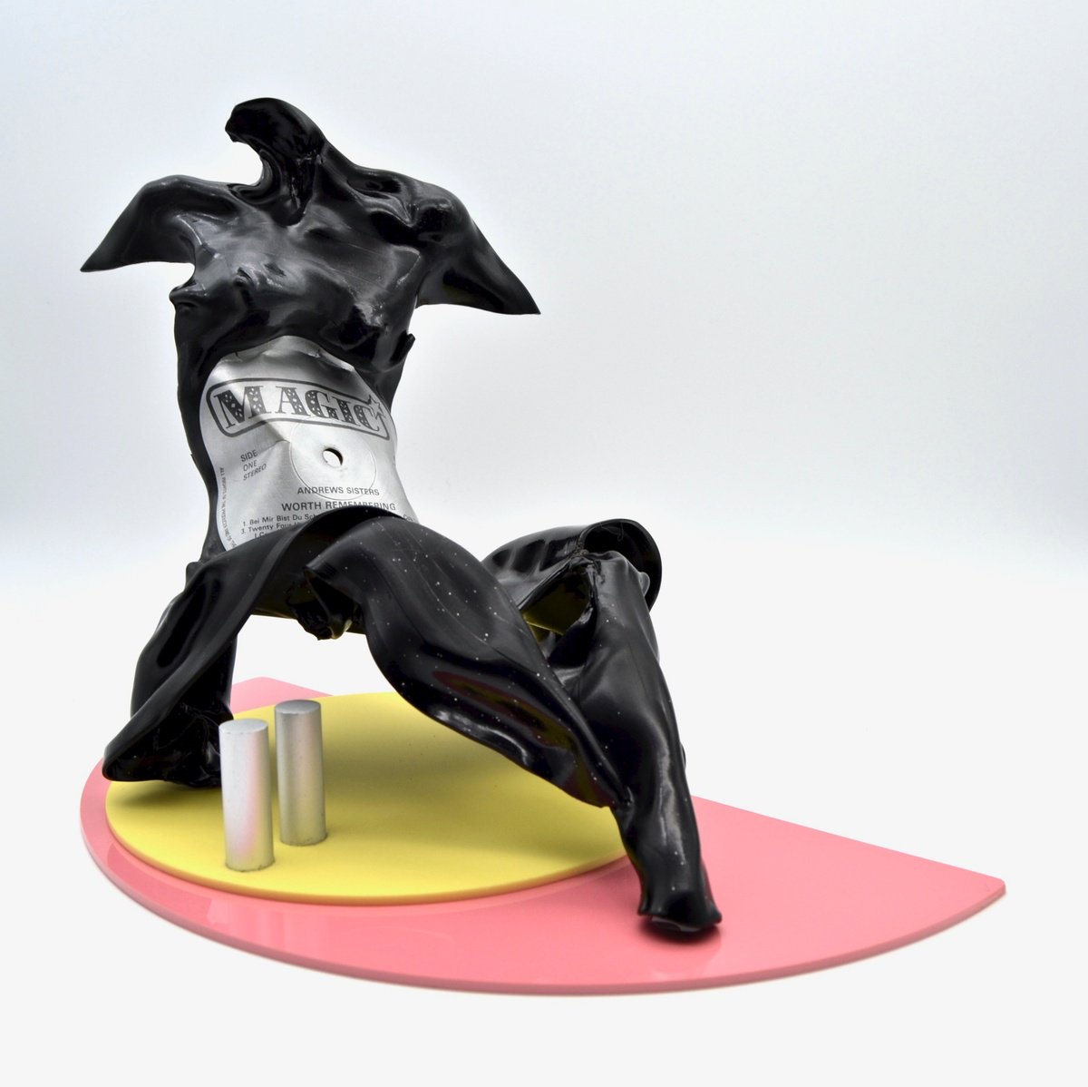 Abstract Portrait Sculpture By Seona Mason, 12 X 9", Constructing Magic, Original Artwork