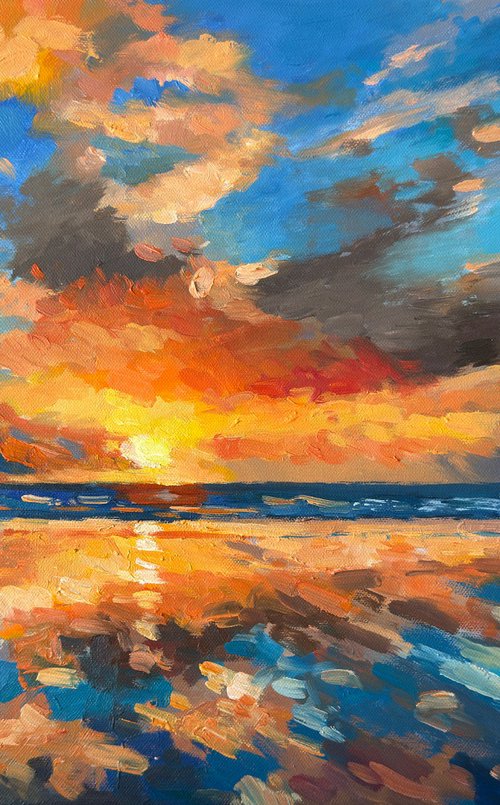 Dramatic Evening Sky by Ling Strube