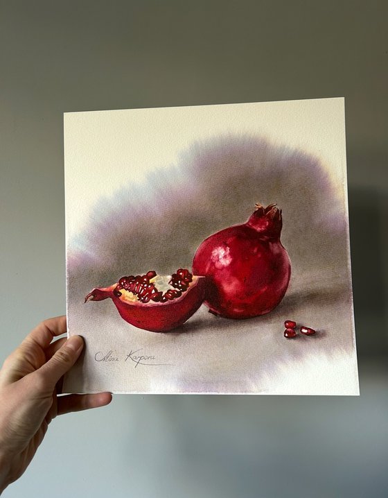 Pomegranate diptych
