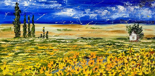 Sunflower Field by Halyna Kirichenko