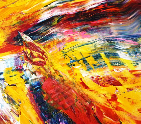 Yellow Red Abstraction C 2