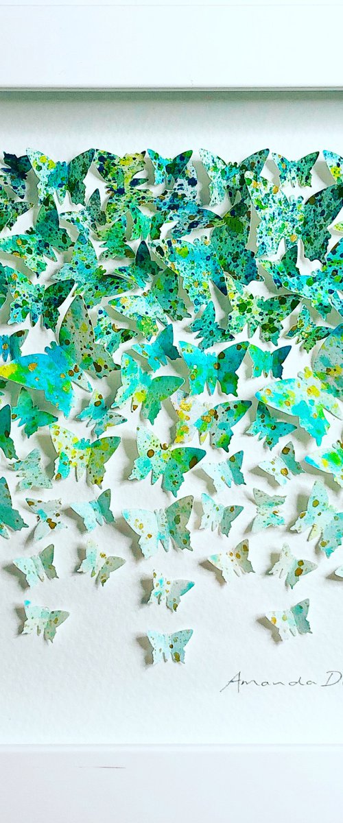 Find your wings and fly away - Coastal path (small version) by Amanda Deadman