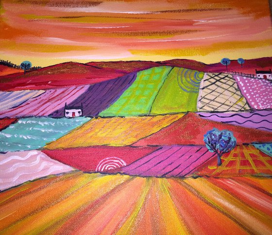 Glorious Corn Fields - Scottish Landscape 30x30