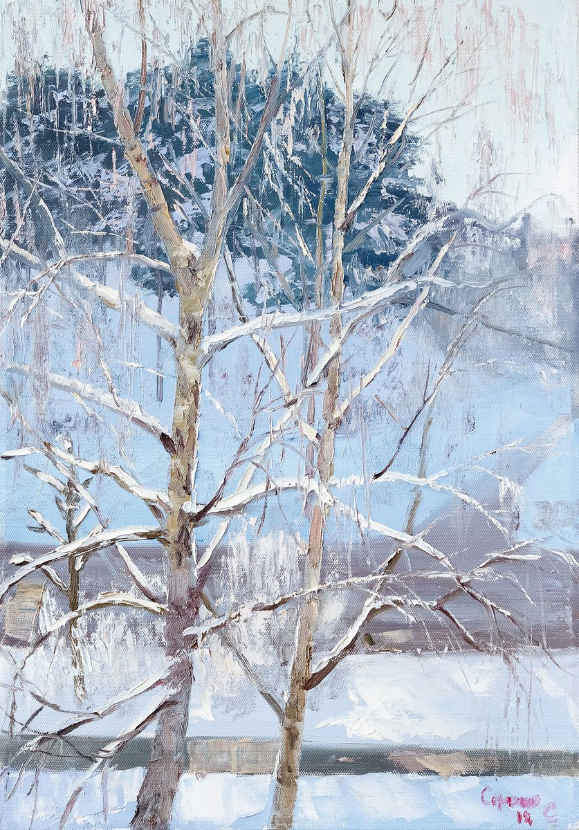 A Birch Beneath My Window by Sergej Seregin