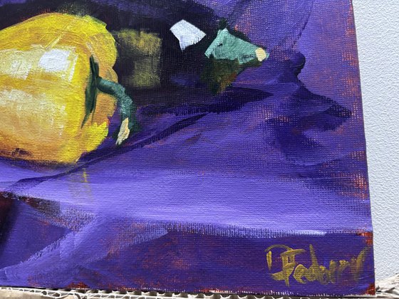Eggplant and Yellow Pepper