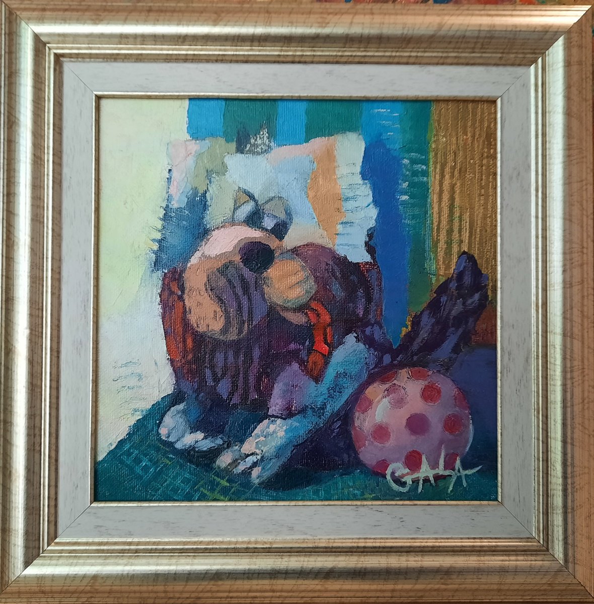 Expressive Oil Painting , Sweety By Galya Koleva, 11 X 11, Artwork For Sale On Artfinder