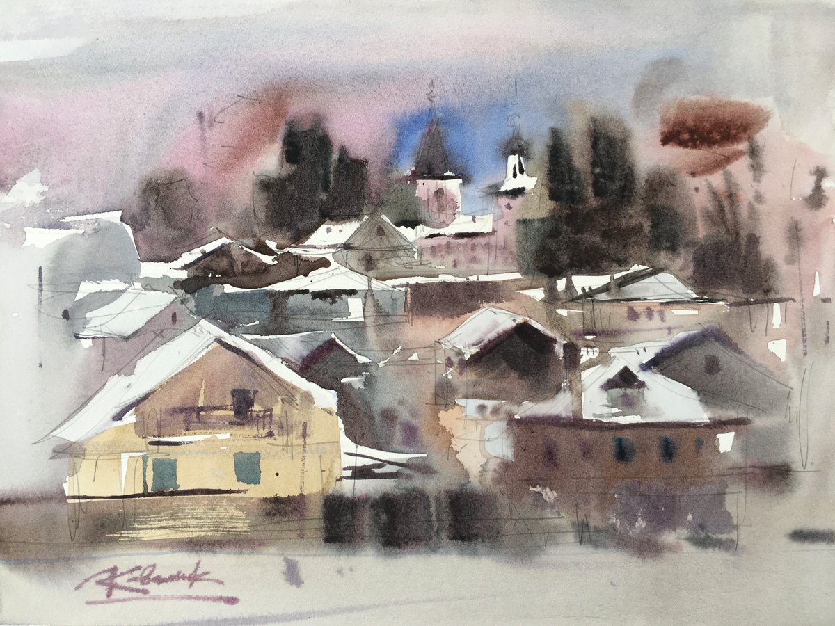 Winter sketch. Sergiev Posad by Andrii Kovalyk
