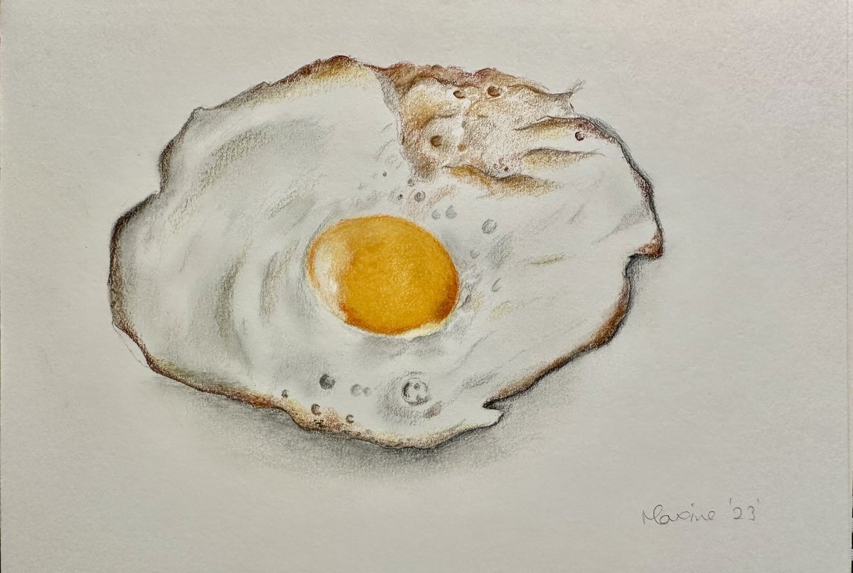 Fried egg by Maxine Taylor