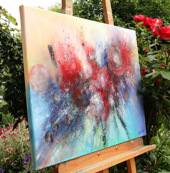 Abstract "Cosmic collision"