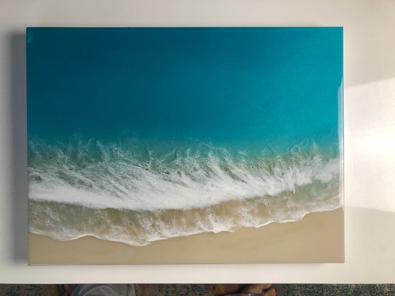 White Sand Beach #14 Ocean Painting