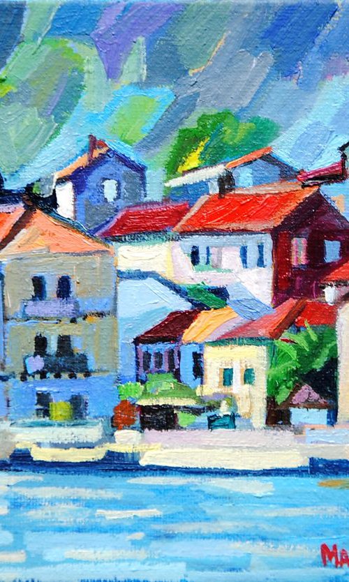 Seascape / 16.1 X 11.2 cm by Maja Đokić Mihajlović