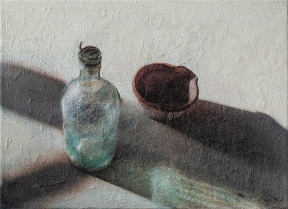 Still Life With Old Bottle