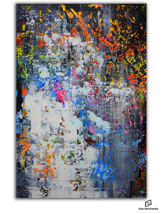 150x100cm. / extra large painting / Abstract 117