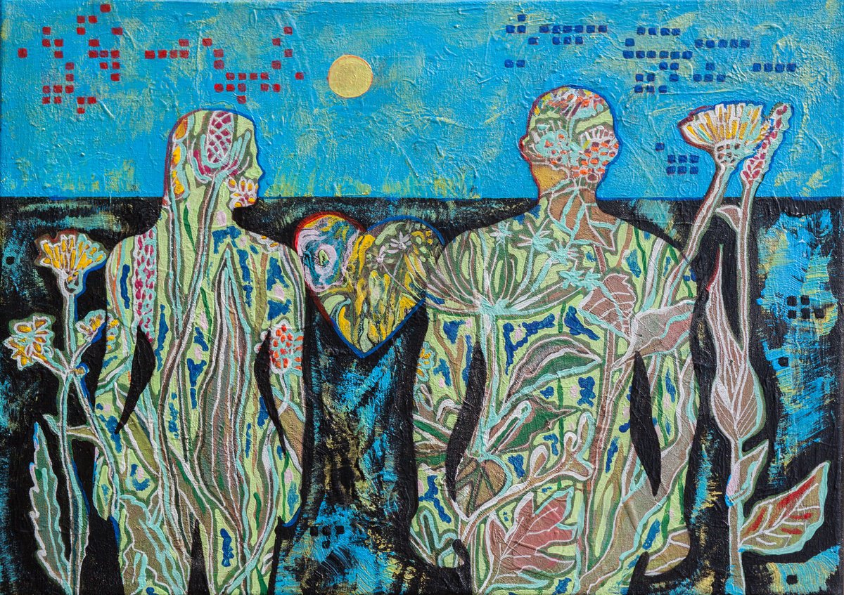 Woman And Man By Ariadna De Raadt, 16 X 12, Artwork For Sale On Artfinder
