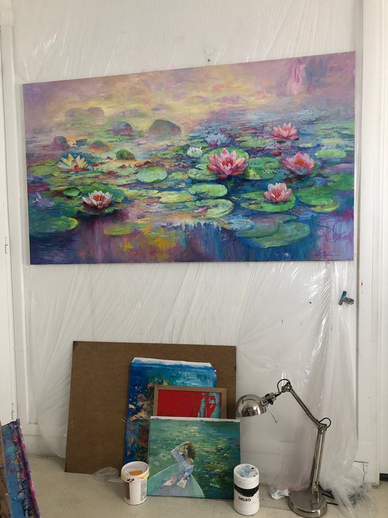 Water lilies.