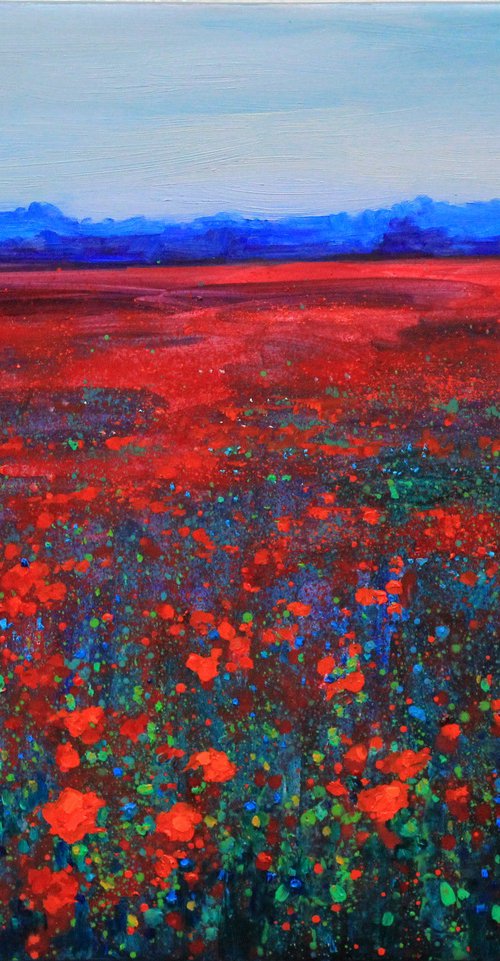 Field of flowers by Sergei Chernyakovsky