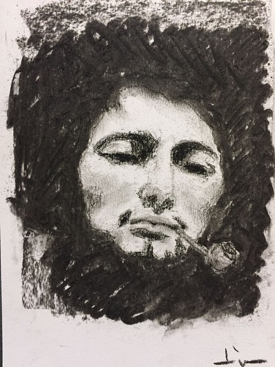 Study from Gustave Courbet « L’homme à la pipe »