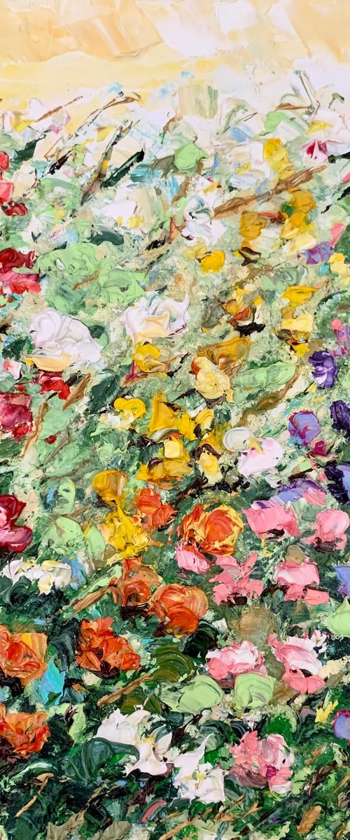 Colorful garden flowers by Vilma Gataveckienė