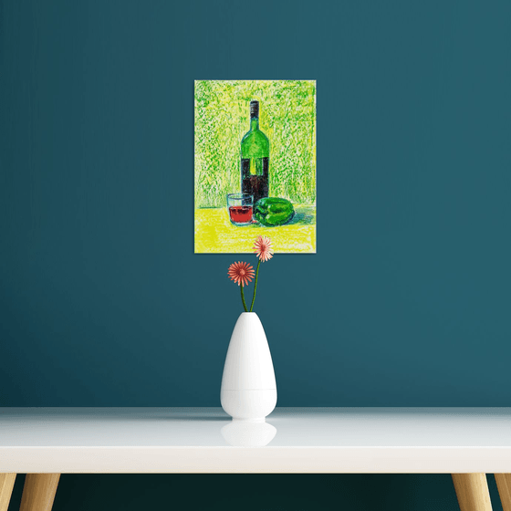 Green Wine Bottle