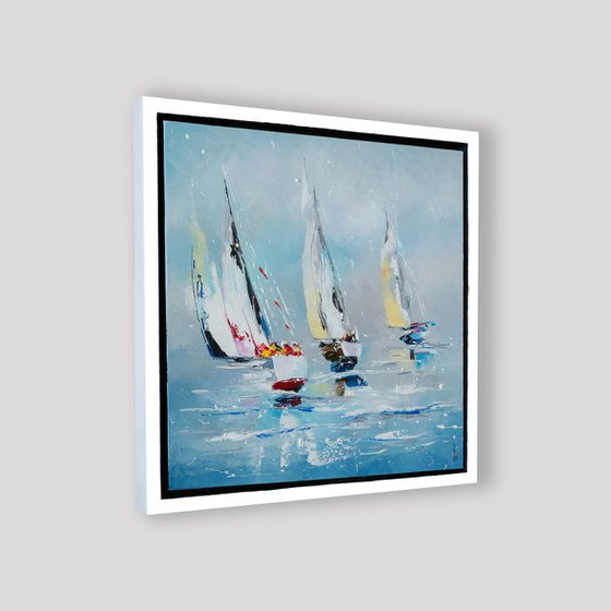 Sailing(framed 22,5"x22,5")