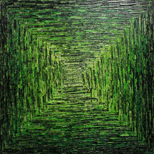 Green square gradient by Jonathan Pradillon