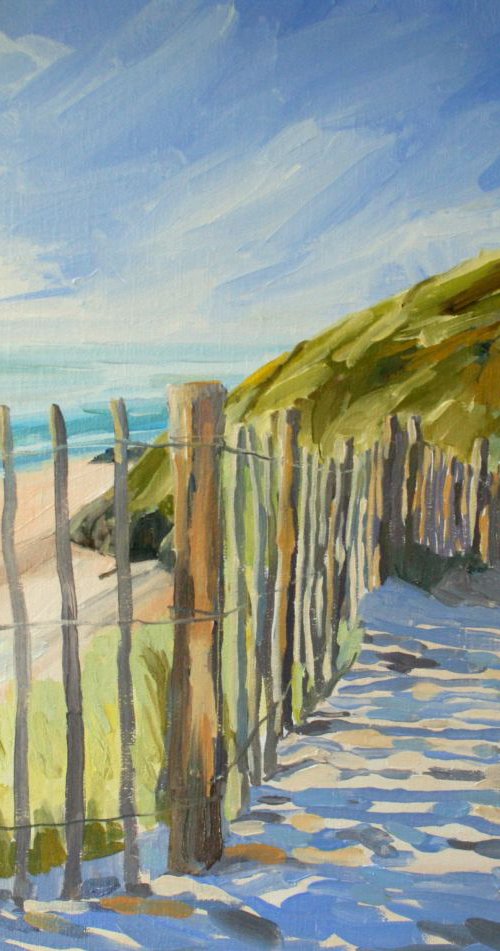Early morning looking out to the Doom Bar by Katharine Rowe