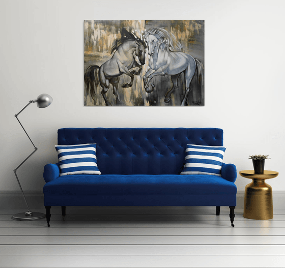 In the rays of the rising sun