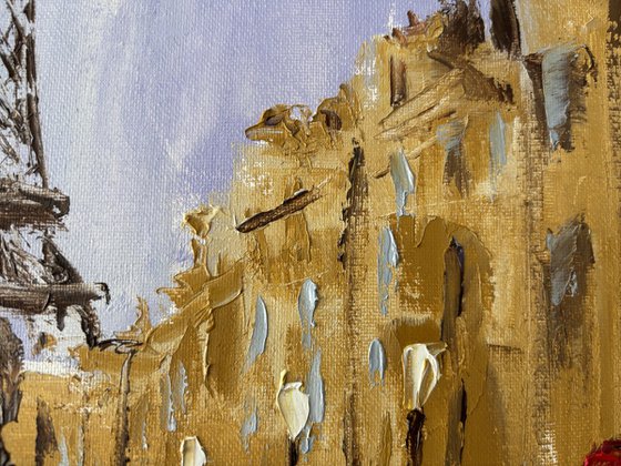 Parisian street, Eiffel tower