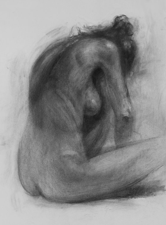 Mandy hiding in the dark