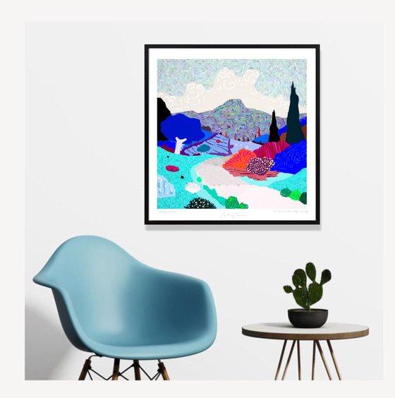 Walking in the fields